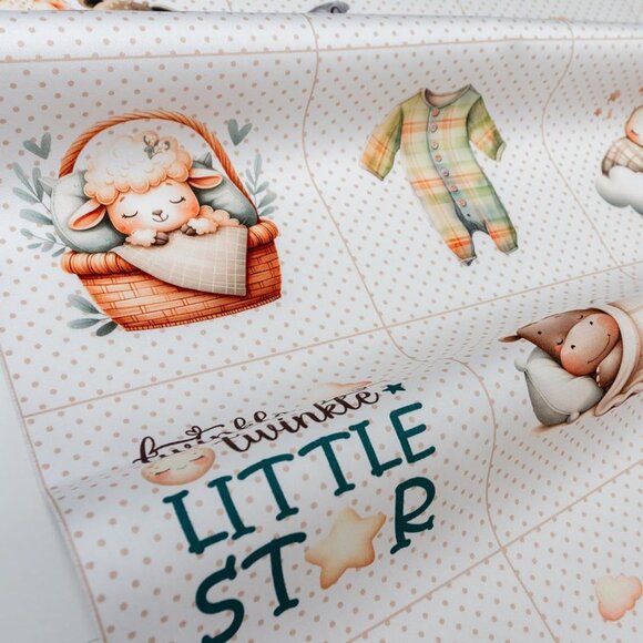 Multicolor Cotton Charm Pack & Panel for Quilts, Kids' Games - 42 Unique Beige/C - Picture 4 of 6